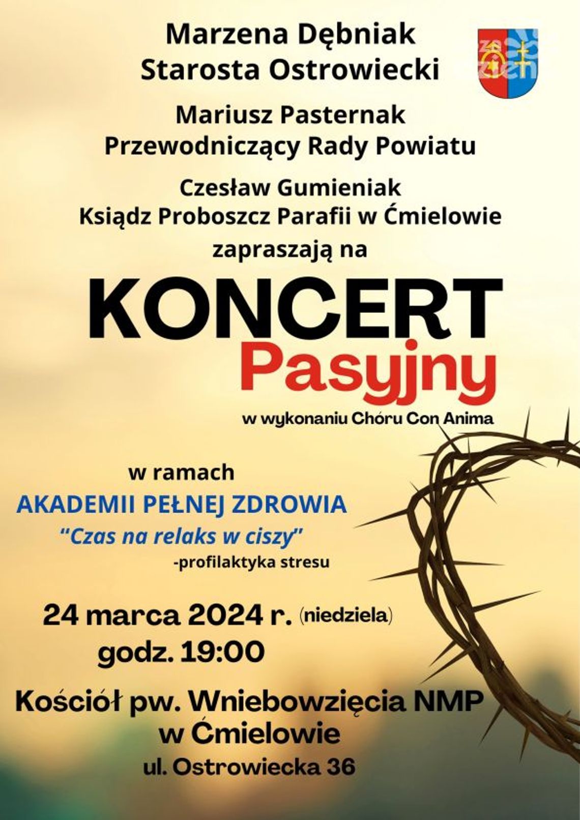 Koncert muzyki pasyjnej w wykonaniu chórów 