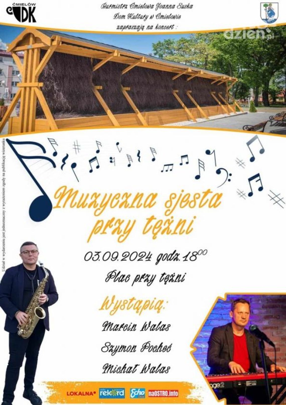 Koncert przy ćmielowskiej tężni 