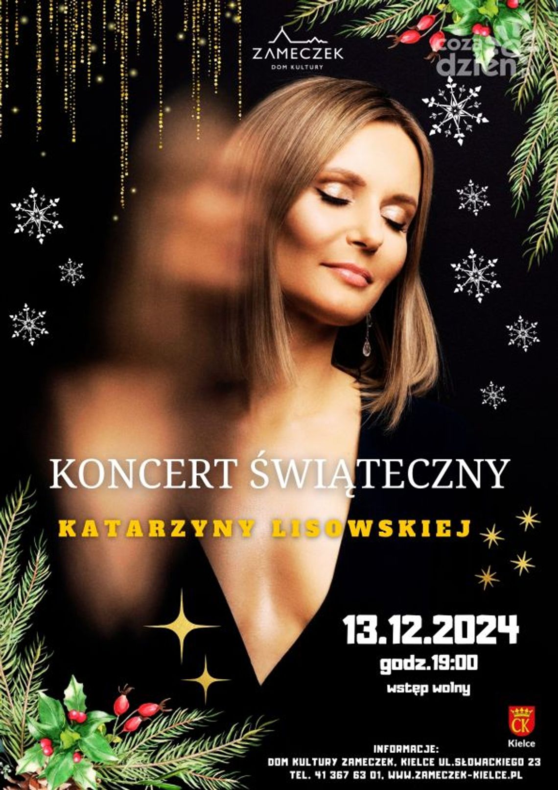 Koncert Świąteczny Kasi Lisowskiej w Domu Kultury Zameczek