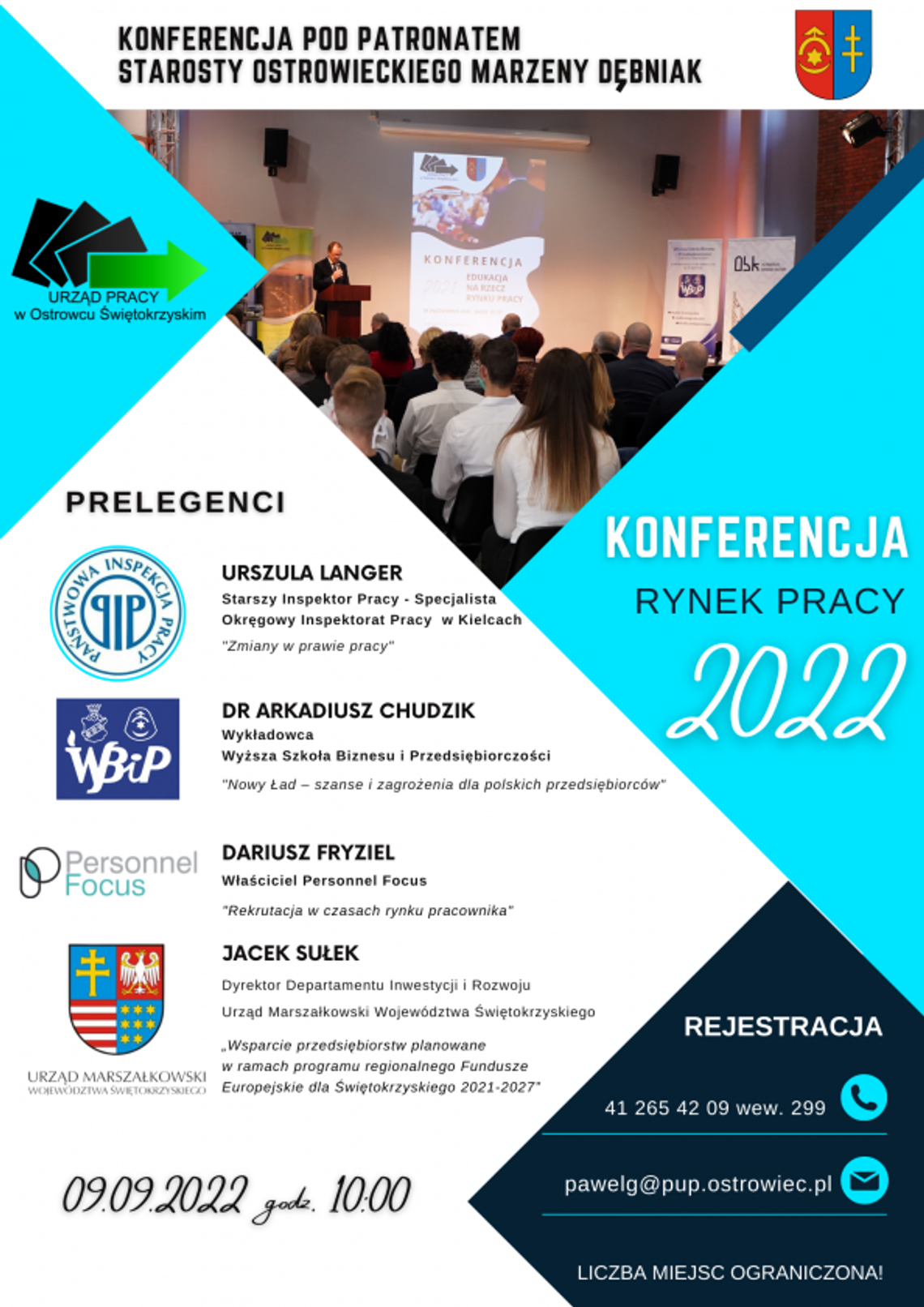 Konferencja ,,Rynek Pracy 2022" w Ostrowcu Świętokrzyskim