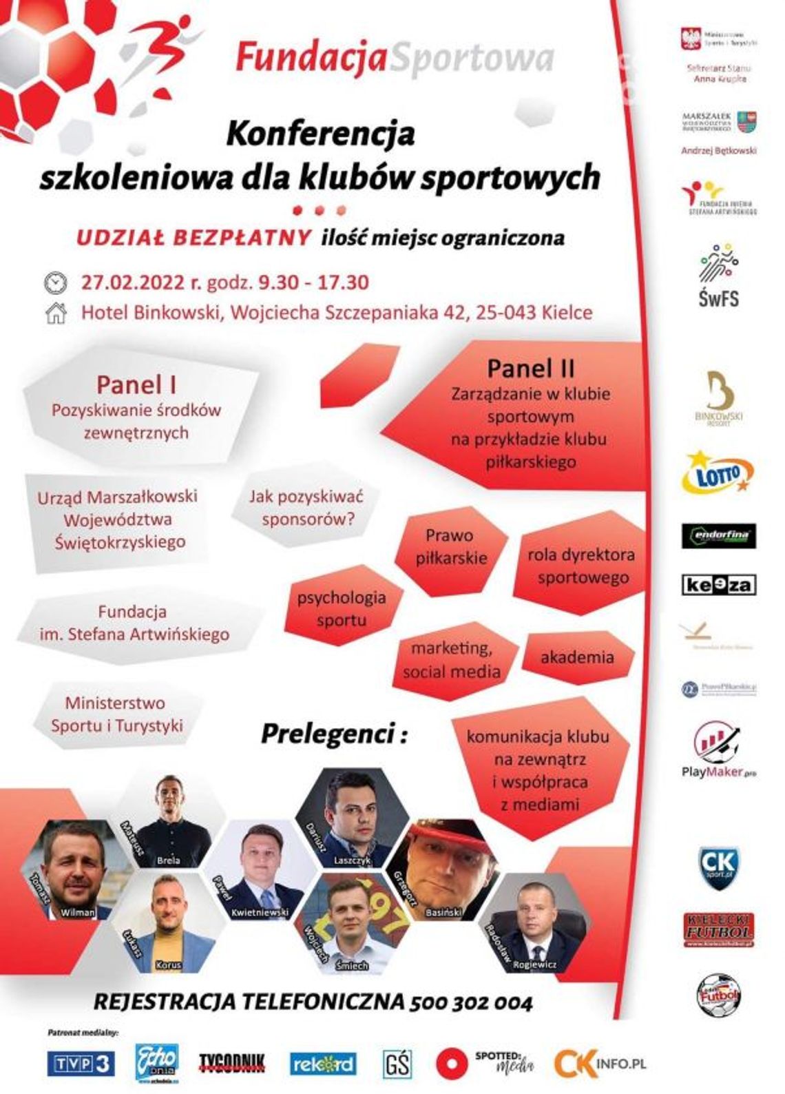 Konferencja szkoleniowa dla klubów i stowarzyszeń sportowych