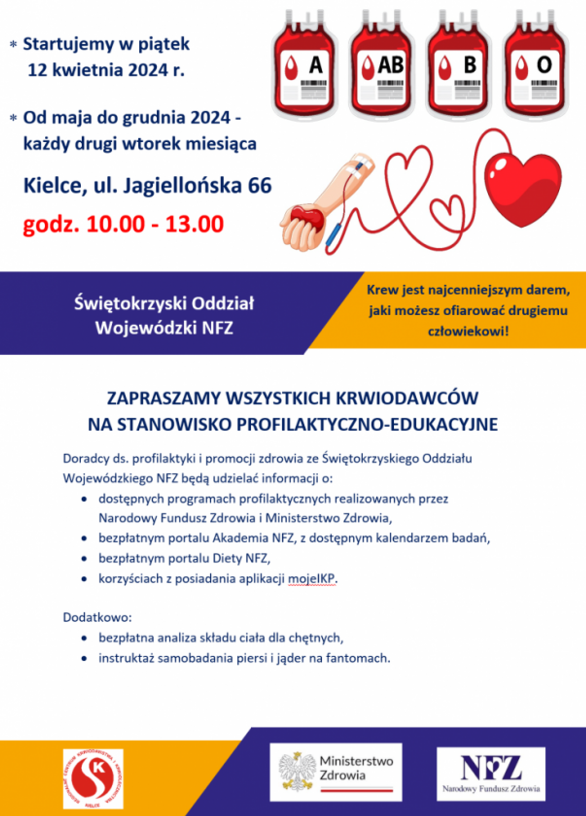 Krew bezcennym darem życia. Podziel się kroplą krwi i zostań bohaterem.