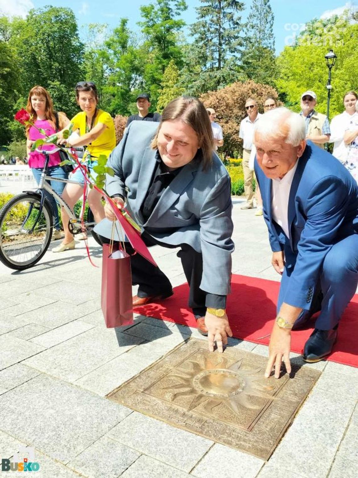Krystian Tkaczewski na Buskiej Alei Gwiazd Krystian Tkaczewski na Buskiej Alei Gwiazd