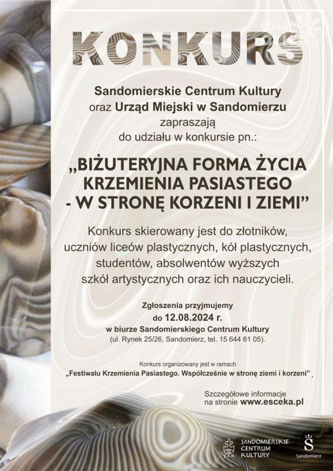 Krzemień tym razem jako ozdoba Krzemień tym razem jako ozdoba