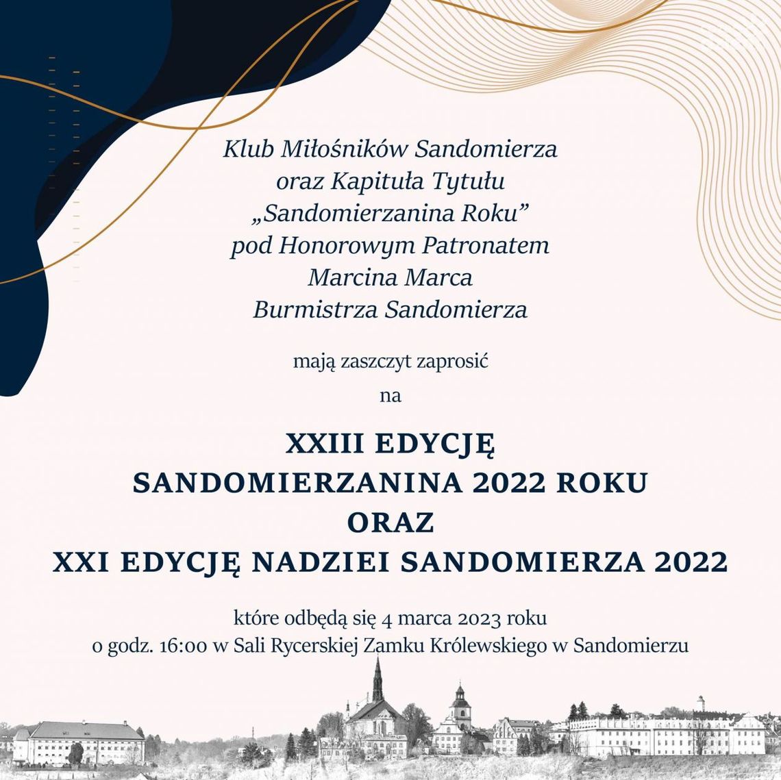 Kto będzie Sandomierzaninem roku 2023? Kto będzie Sandomierzaninem roku 2023?