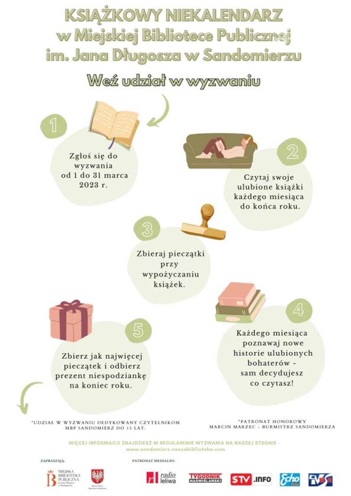 Kto się podejmie? Biblioteka w Sandomierzu przygotowała czytelnicze wyzwanie Kto się podejmie? Biblioteka w Sandomierzu przygotowała czytelnicze wyzwanie