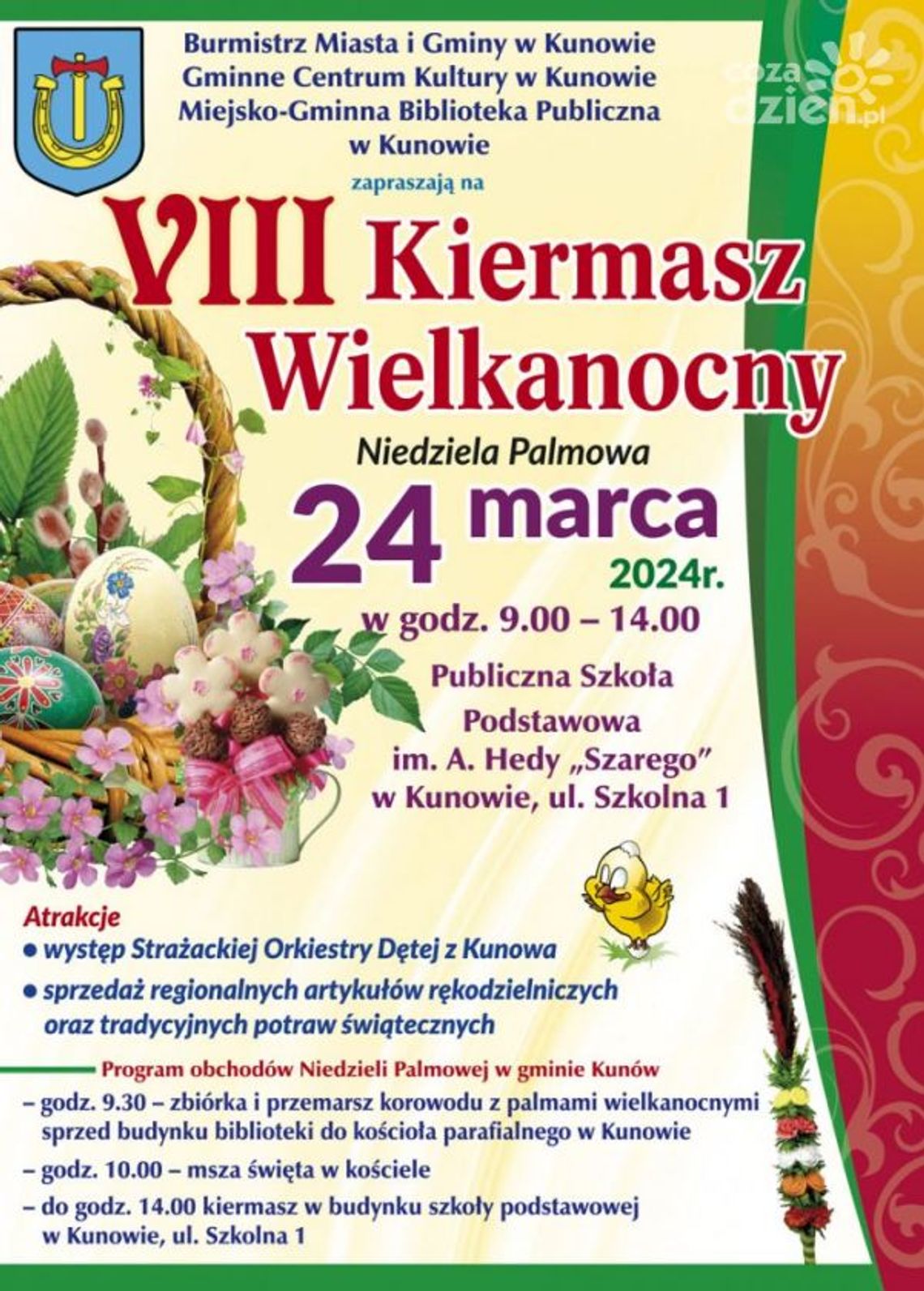 Kunów zaprasza na wielkanocny kiermasz Kunów zaprasza na wielkanocny kiermasz