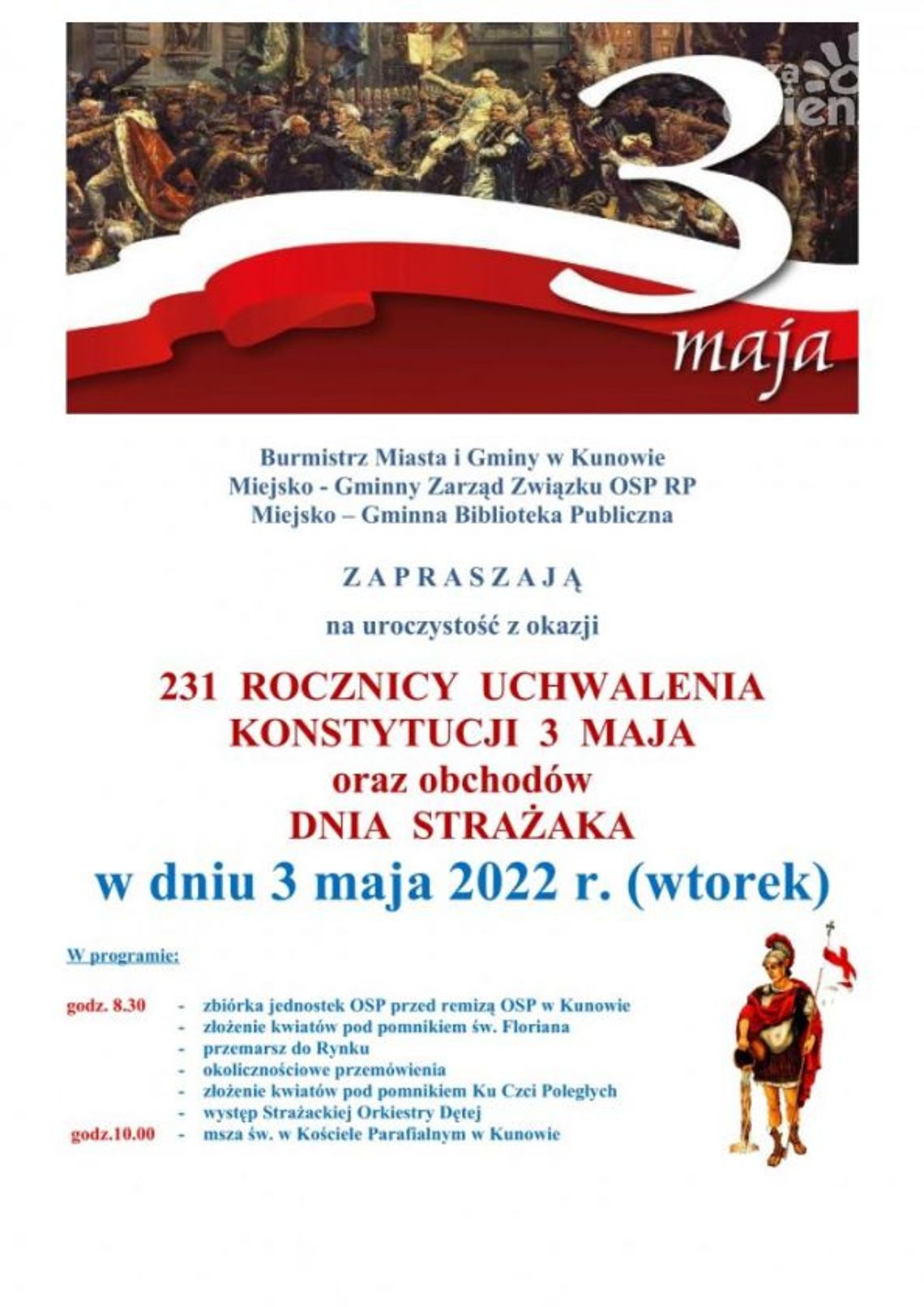 Kunowianie świętują 3 maja