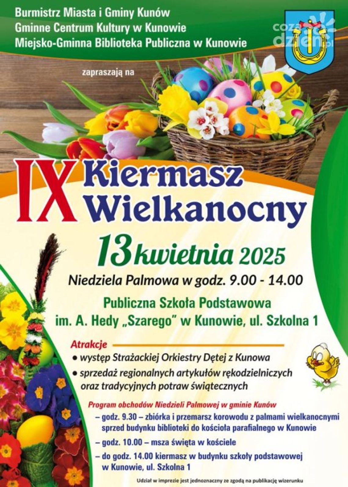 Kunowski Kiermasz Wielkanocny zaprasza 