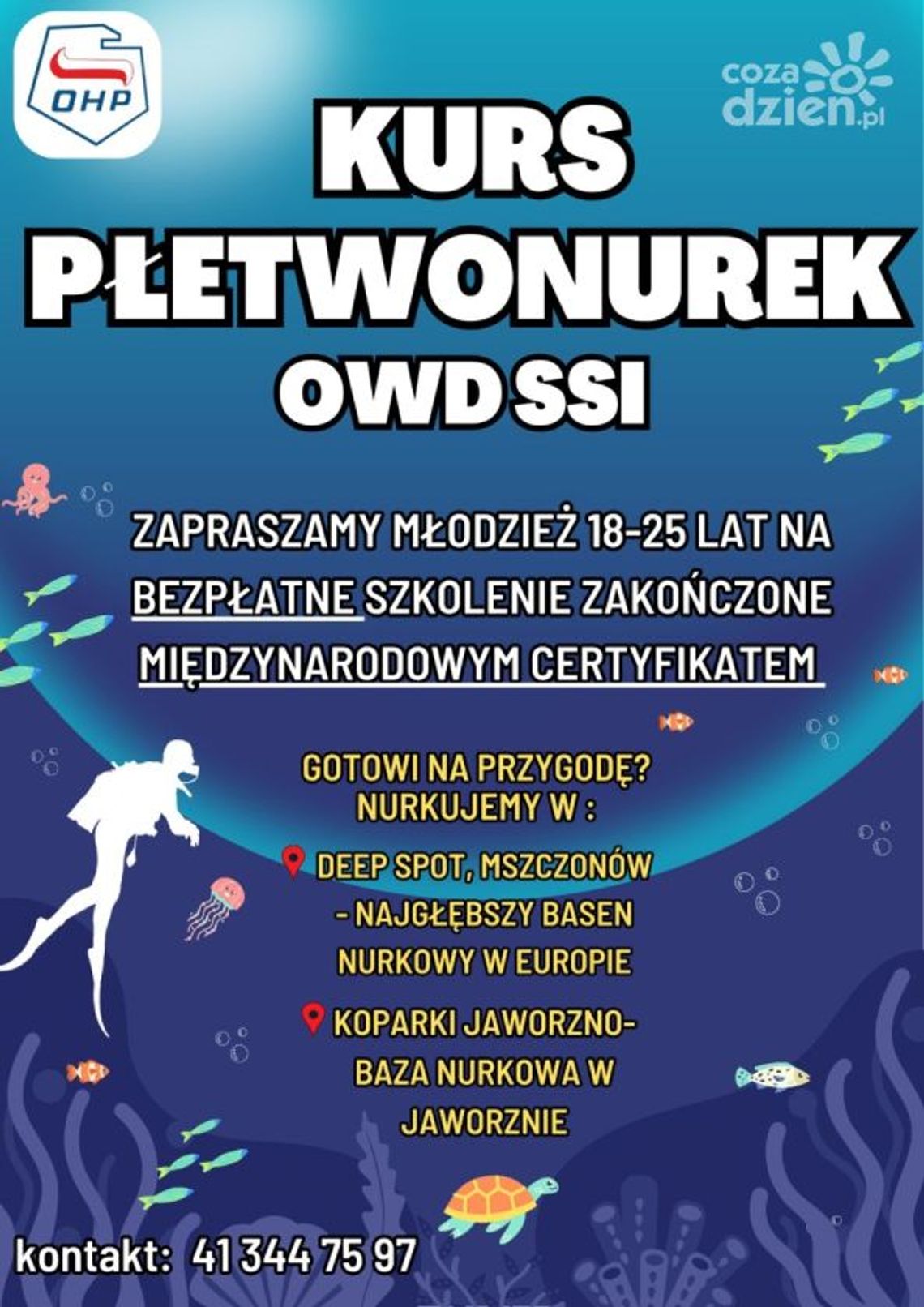 Kurs płetwonurka z OHP w Kielcach – niezwykła przygoda i szansa na zawodową przyszłość Kurs płetwonurka z OHP w Kielcach – niezwykła przygoda i szansa na zawodową przyszłość