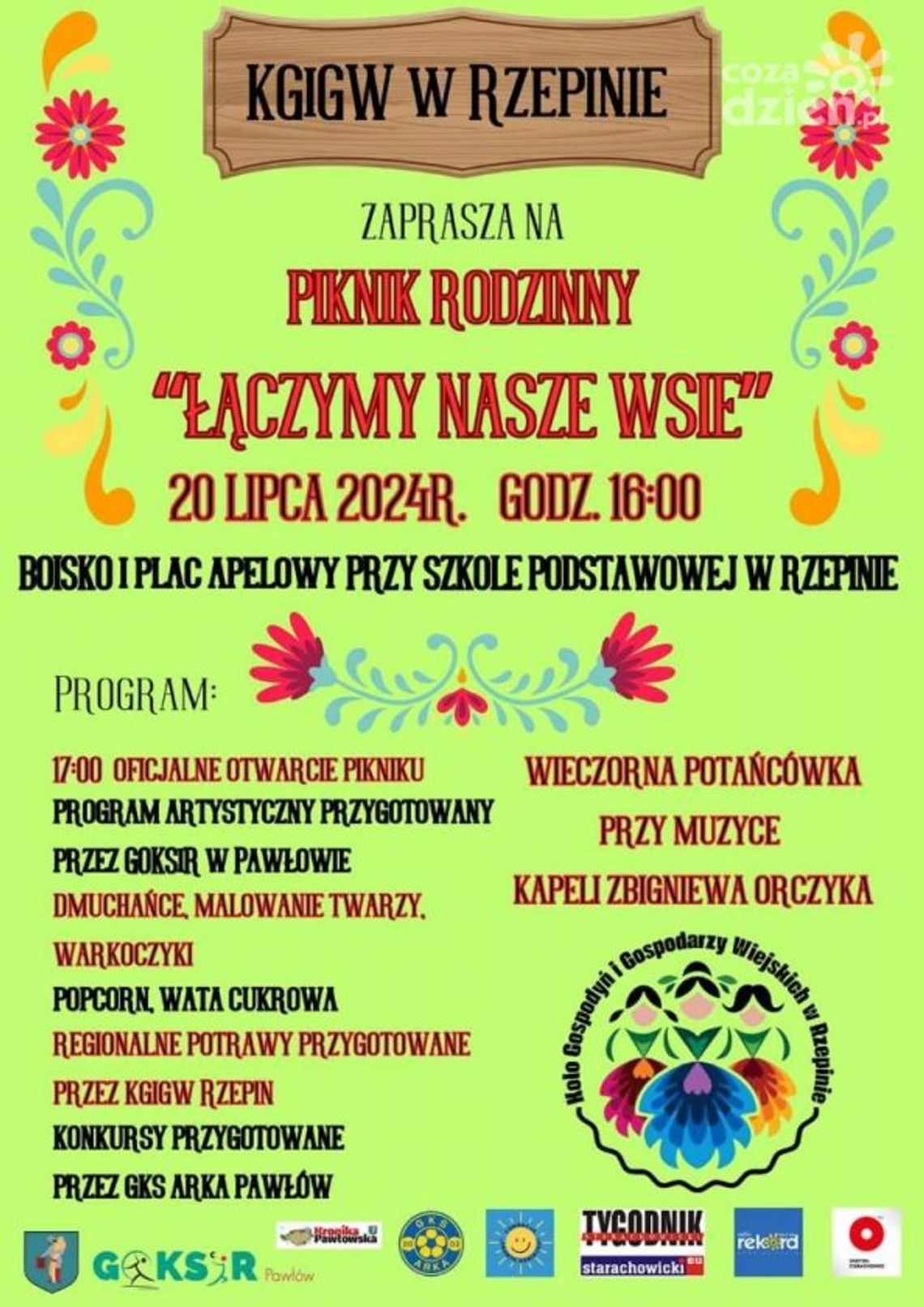 "Łączymy nasze Wsie" - w Rzepinie odbędzie się integracyjny piknik rodzinny "Łączymy nasze Wsie" - w Rzepinie odbędzie się integracyjny piknik rodzinny