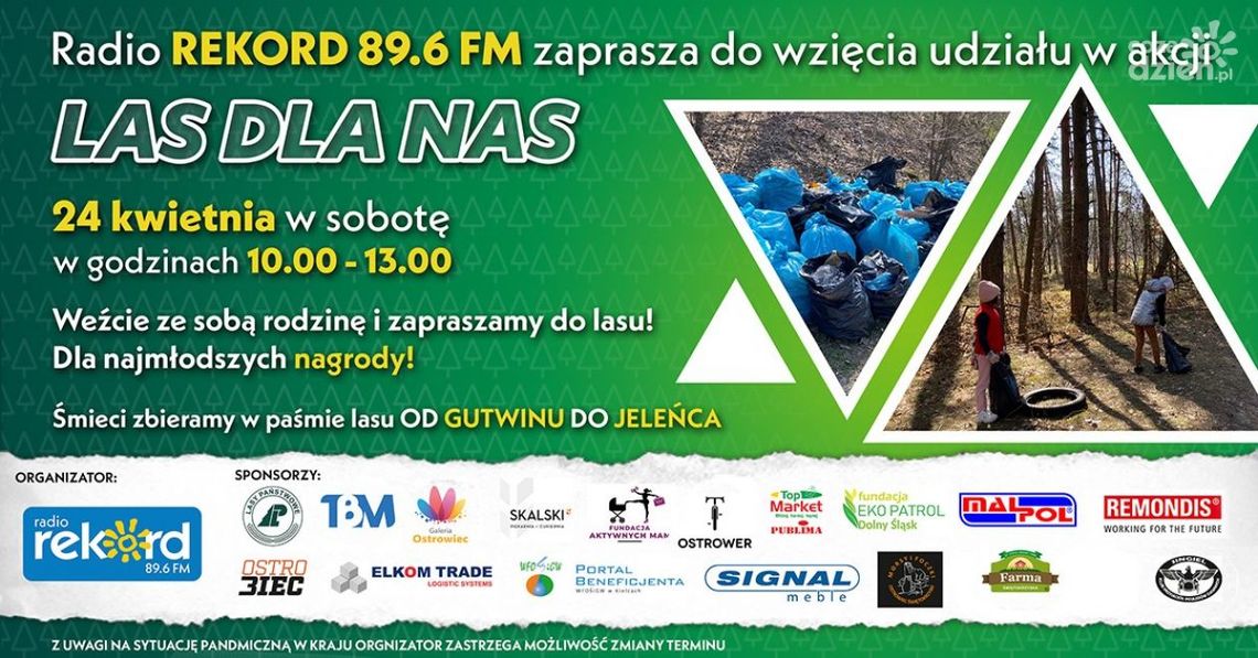 LAS DLA NAS - posprzątajmy wspólnie naszą zieloną przestrzeń LAS DLA NAS - posprzątajmy wspólnie naszą zieloną przestrzeń