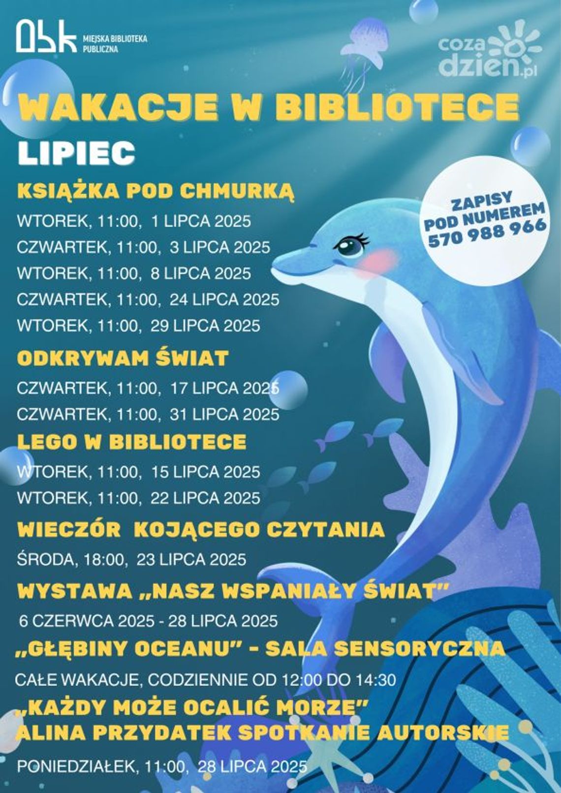 Lato z ostrowiecką biblioteką pełne ciekawych propozycji Lato z ostrowiecką biblioteką pełne ciekawych propozycji