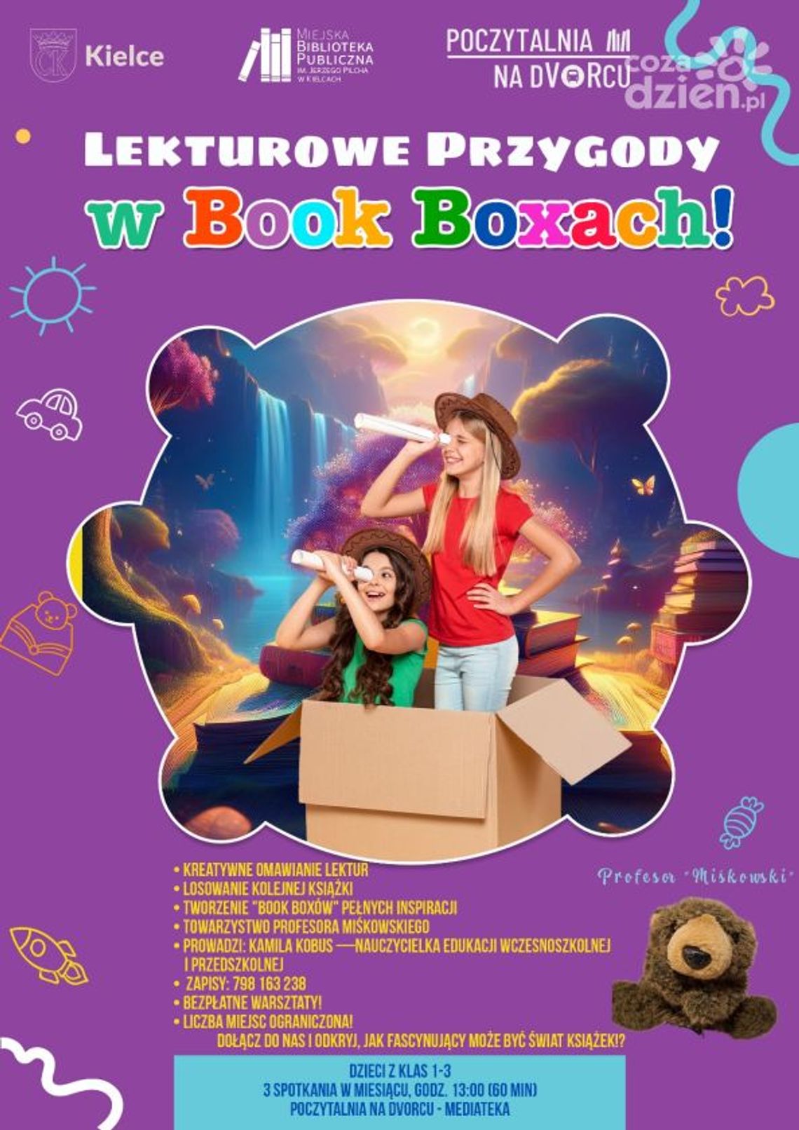 ,,Lekturowe przygody w Book Boxach'' w Poczytalni na dVoRcu