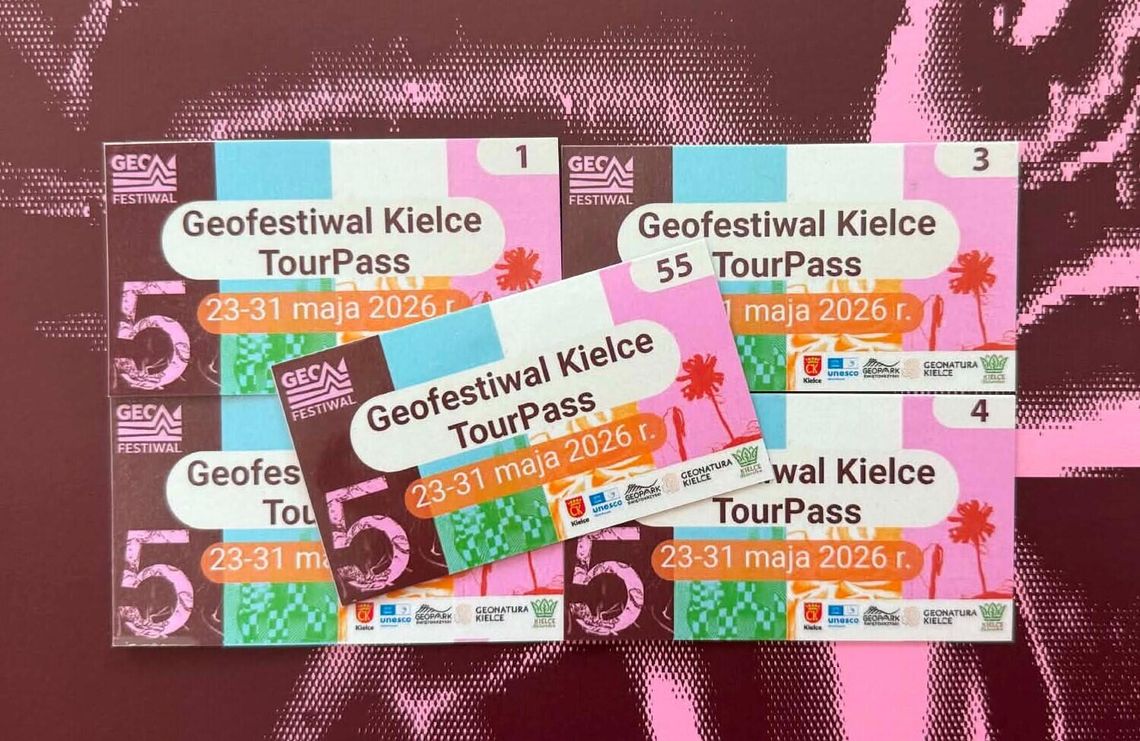 Limitowana karta GeoFestiwal Kielce TourPass tylko podczas pierwszego dnia wydarzenia