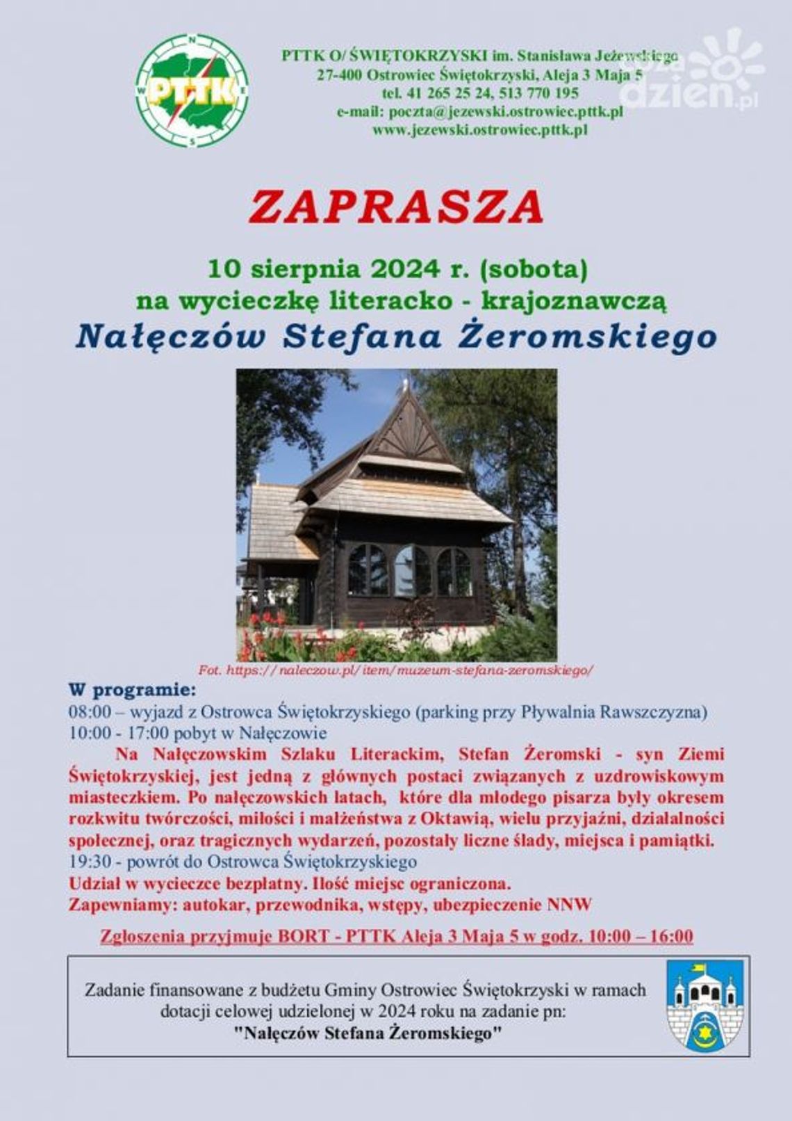 Literacka podróż śladami Stefana Żeromskiego Literacka podróż śladami Stefana Żeromskiego