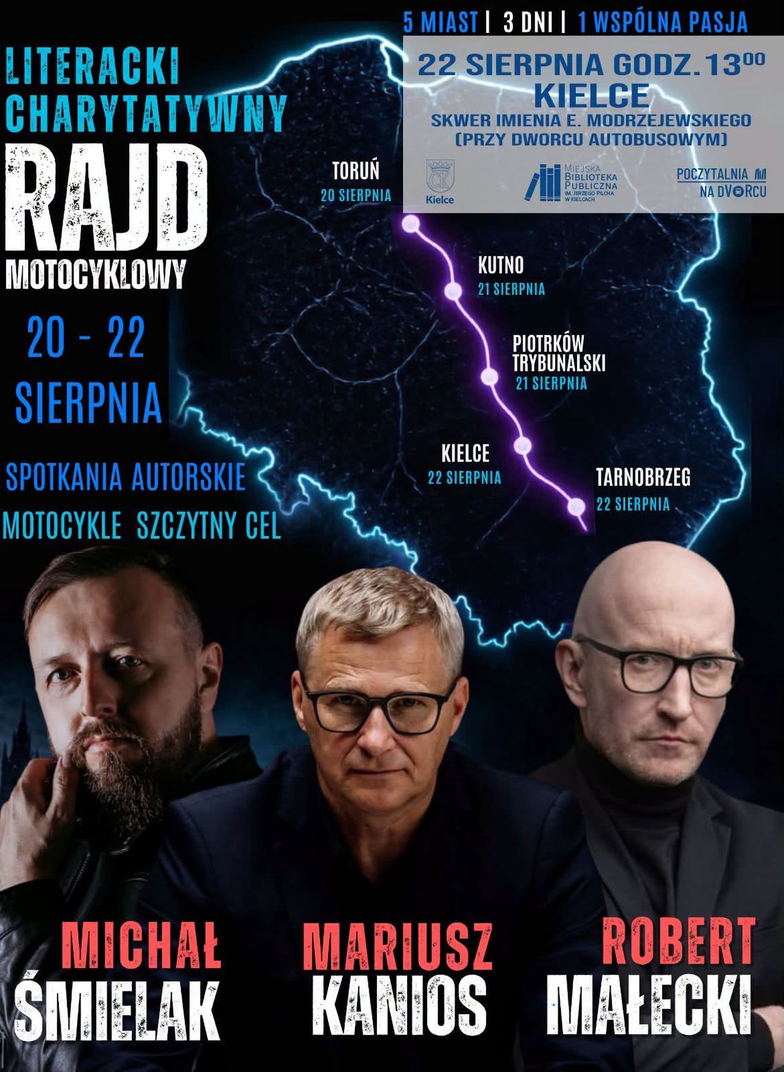 Literatura, motocykle i pomaganie. Wyjątkowy przystanek charytatywnego rajdu w Kielcach Literatura, motocykle i pomaganie. Wyjątkowy przystanek charytatywnego rajdu w Kielcach