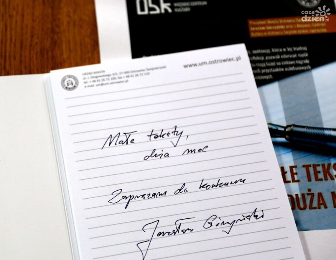 "Małe teksty, wielka moc" - rusza konkurs na pozytywne wersy "Małe teksty, wielka moc" - rusza konkurs na pozytywne wersy