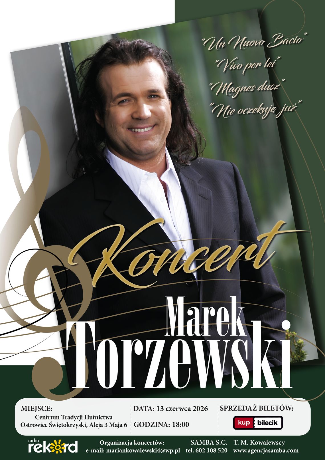 Marek Torzewski da koncert w Ostrowcu Świętokrzyskim