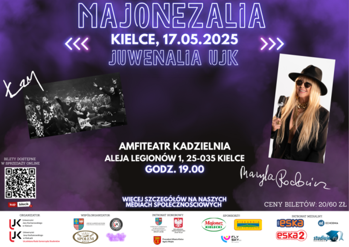 Maryla Rodowicz gwiazdą finału Juwenaliów UJK 2025! Maryla Rodowicz gwiazdą finału Juwenaliów UJK 2025!