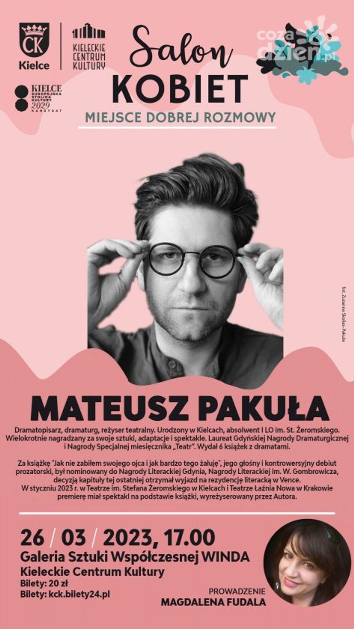 Mateusz Pakuła w Salonie Kobiet i projekcja filmu „Sonata” Mateusz Pakuła w Salonie Kobiet i projekcja filmu „Sonata”