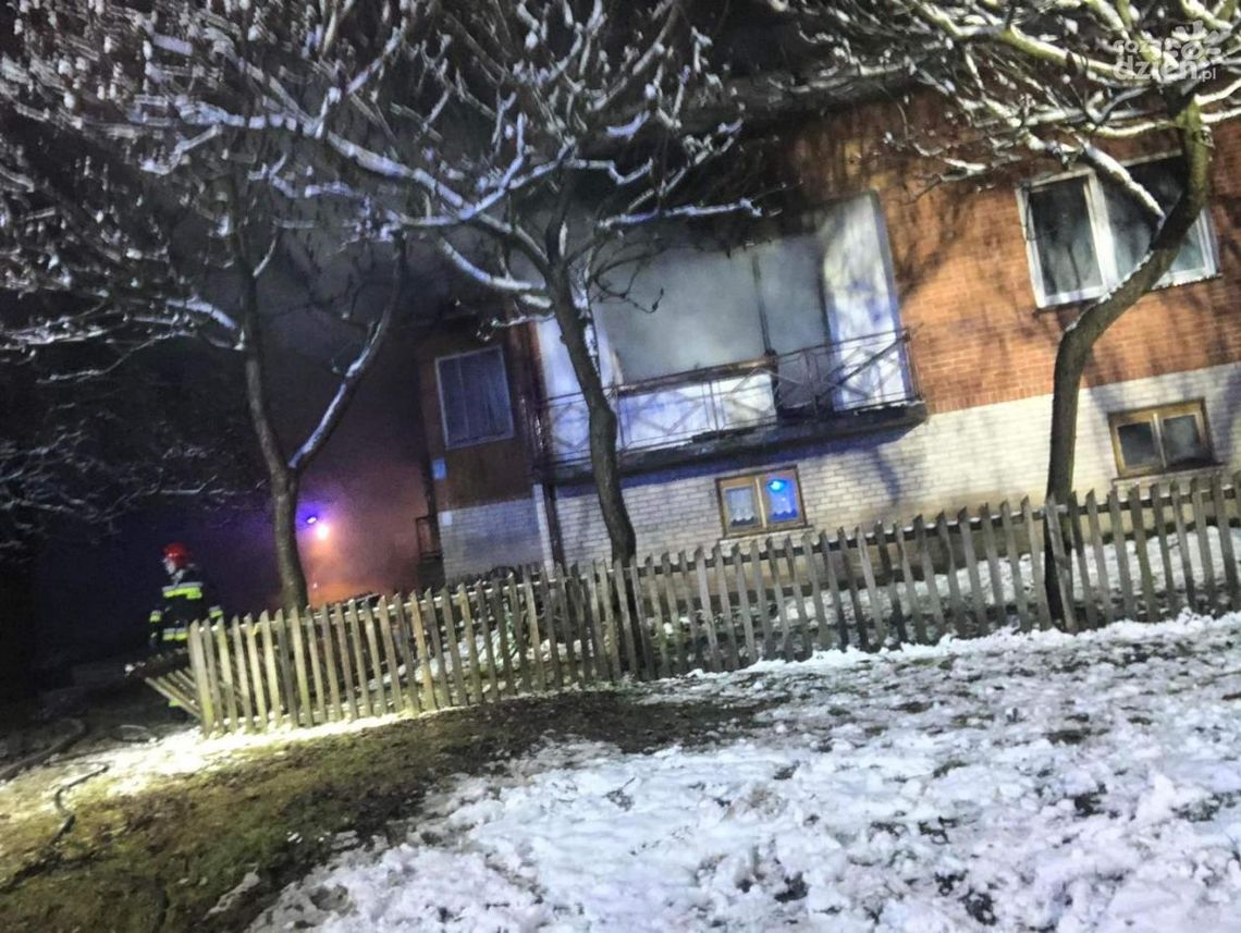 Mężczyzna ranny w pożarze w Prusinowicach Mężczyzna ranny w pożarze w Prusinowicach