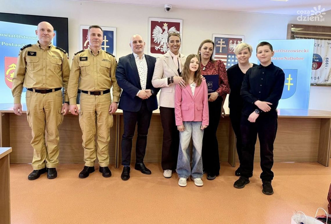 Młodzi bohaterowie uratowali życie dwóch osób