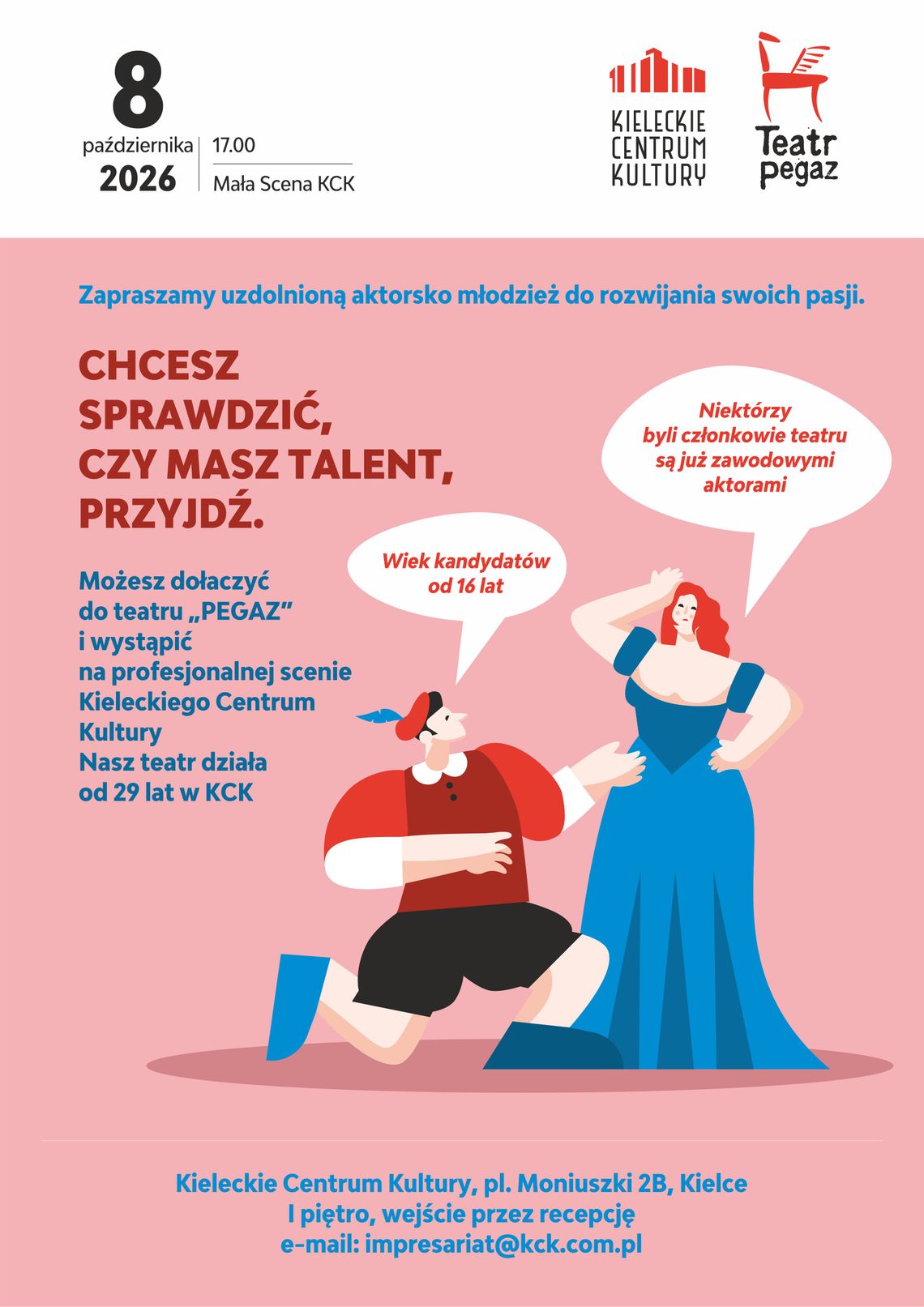 Młodzi na scenę! Teatr „Pegaz” zaprasza na nabór