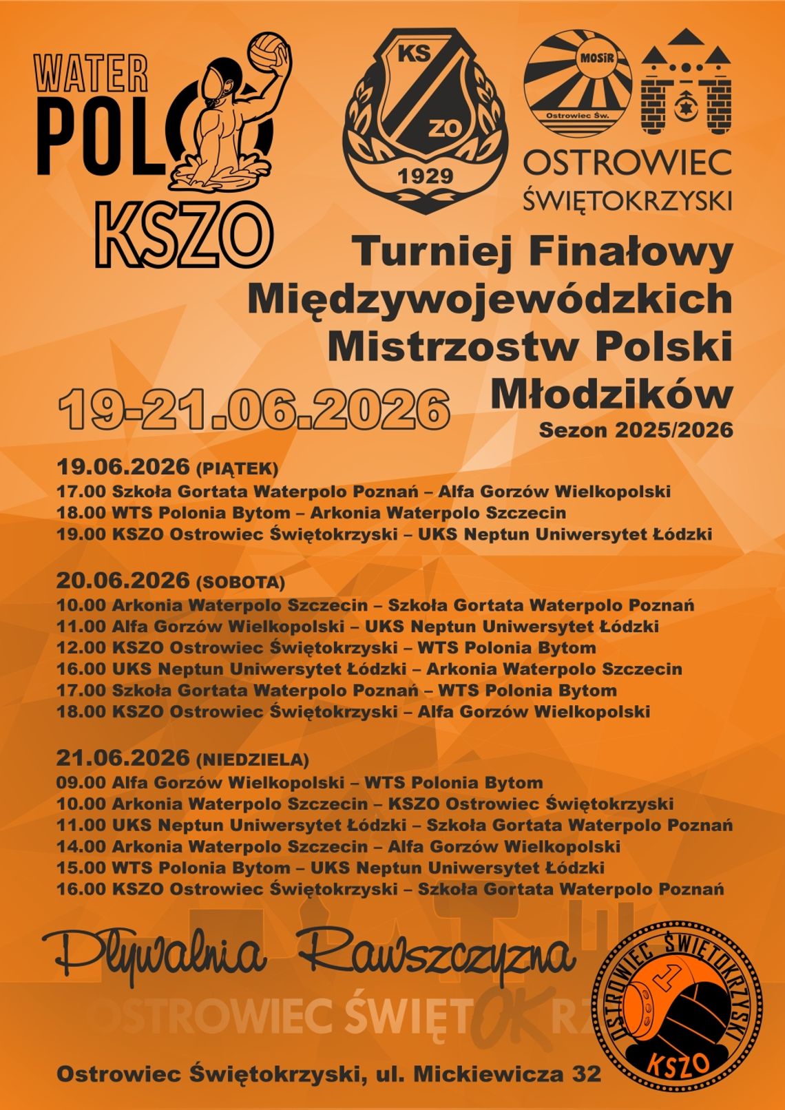 Młodzi waterpoliści KSZO walczą o medale Mistrzostw Polski Młodzi waterpoliści KSZO walczą o medale Mistrzostw Polski