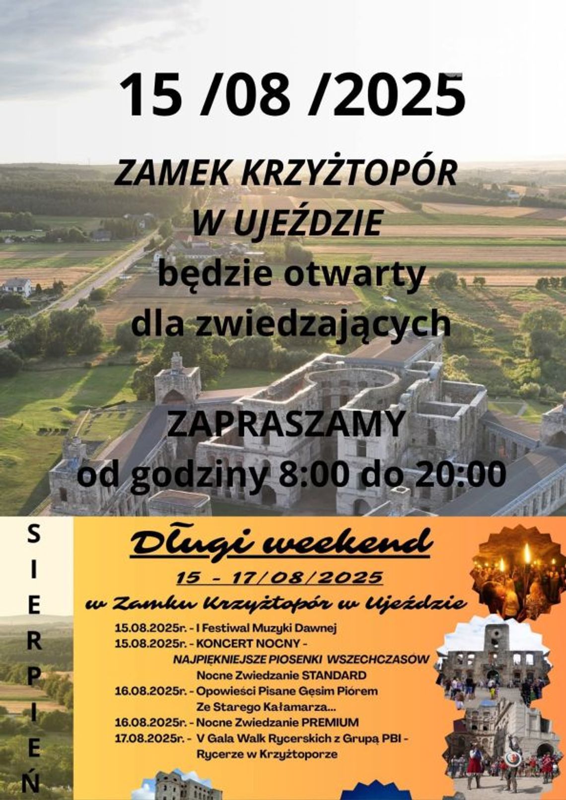 Moc atrakcji w zamku Krzyżtopór w Ujeździe Moc atrakcji w zamku Krzyżtopór w Ujeździe