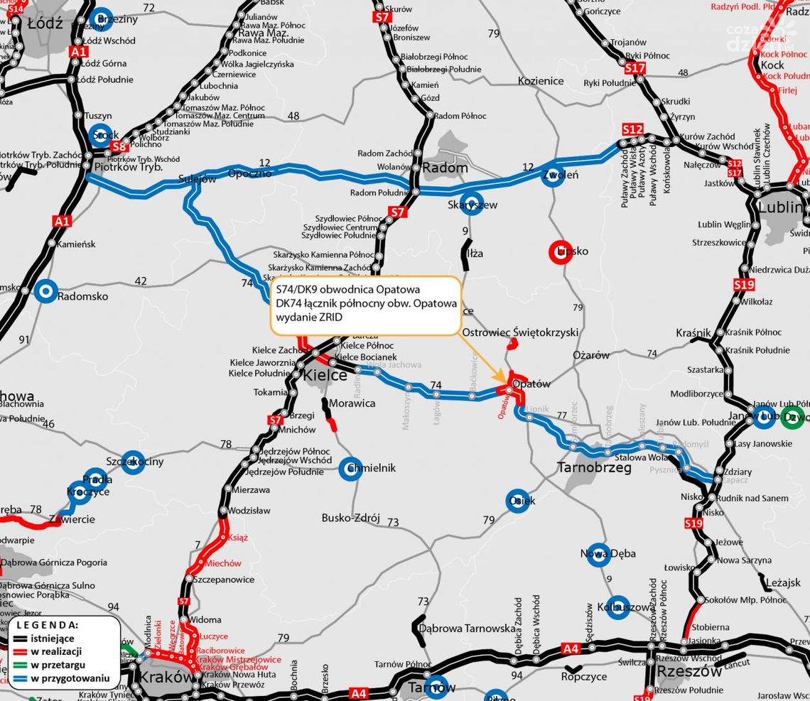 Mogą się rozpocząć pracę przy budowie Obwodnicy Opatowa Mogą się rozpocząć pracę przy budowie Obwodnicy Opatowa