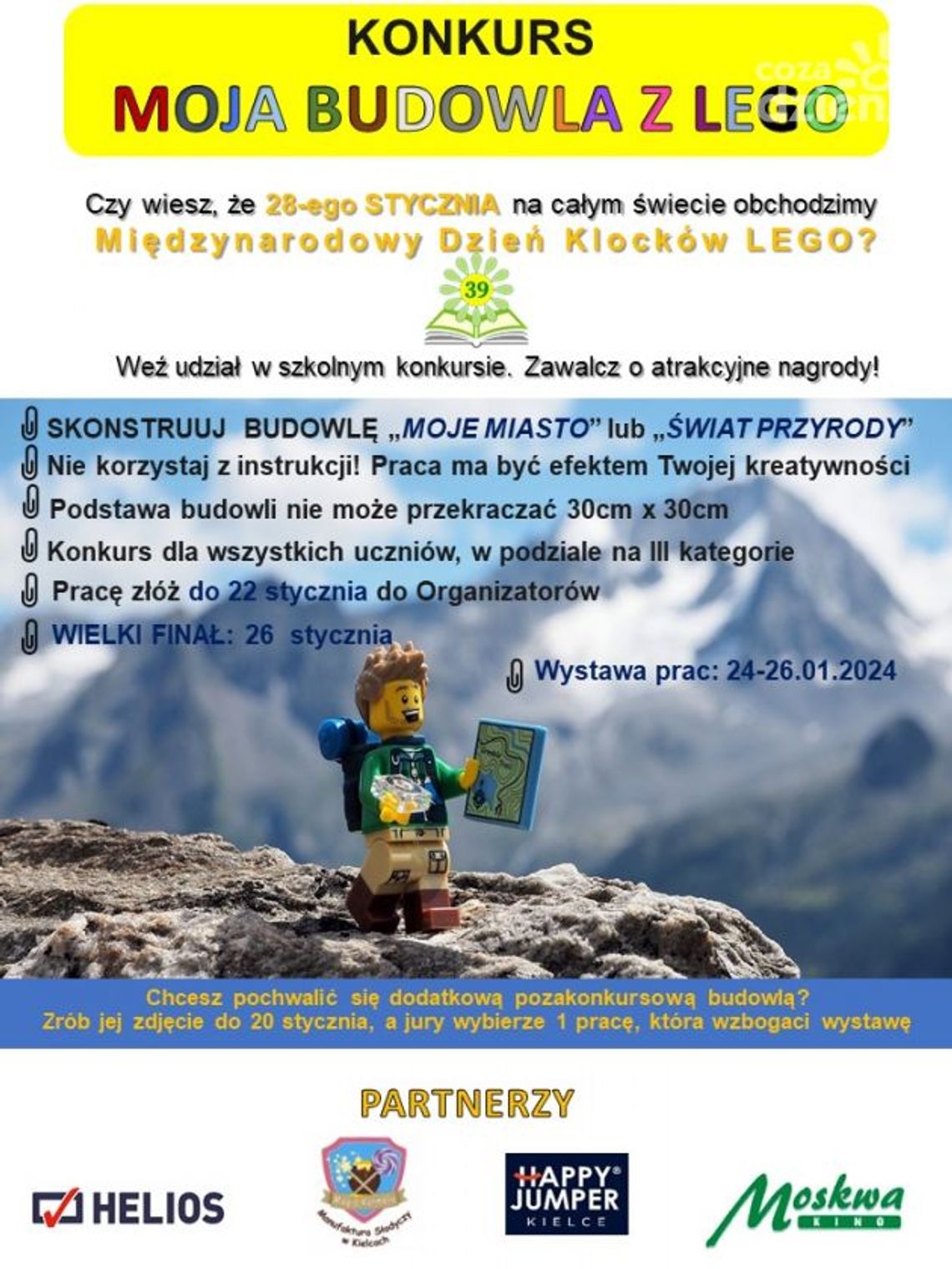 "Moja Budowla z Lego" - Szkoła Podstawowa nr 39 zaprasza na konkurs