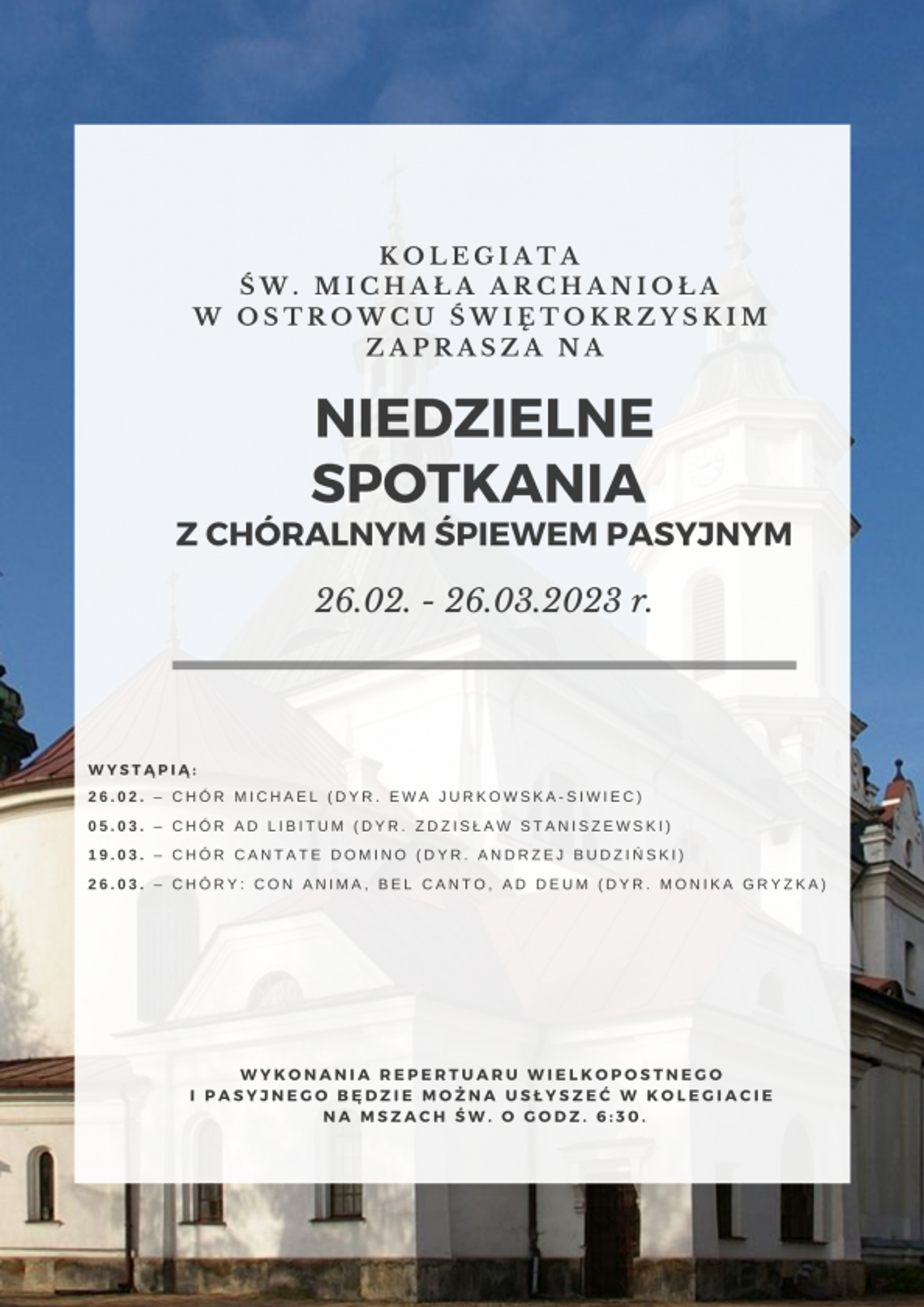 Muzyka pasyjna w ostrowieckiej kolegiacie Muzyka pasyjna w ostrowieckiej kolegiacie