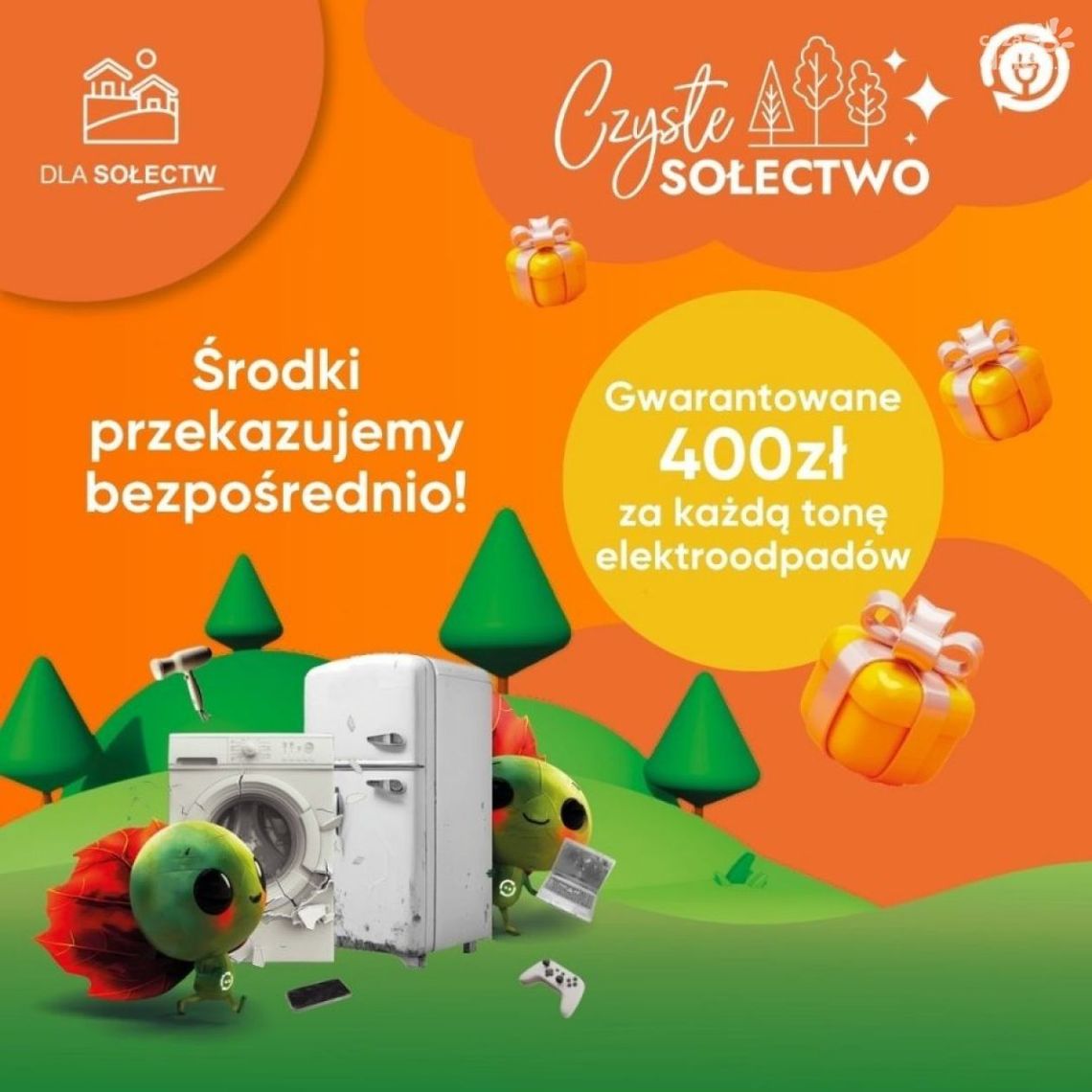 Nagrody za elektroodpady - rusza kolejna edycja programu "Czyste sołectwo" Nagrody za elektroodpady - rusza kolejna edycja programu "Czyste sołectwo"