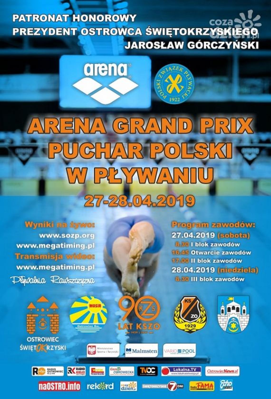 Najlepsi pływacy z całej Polski zjadą do Ostrowca
