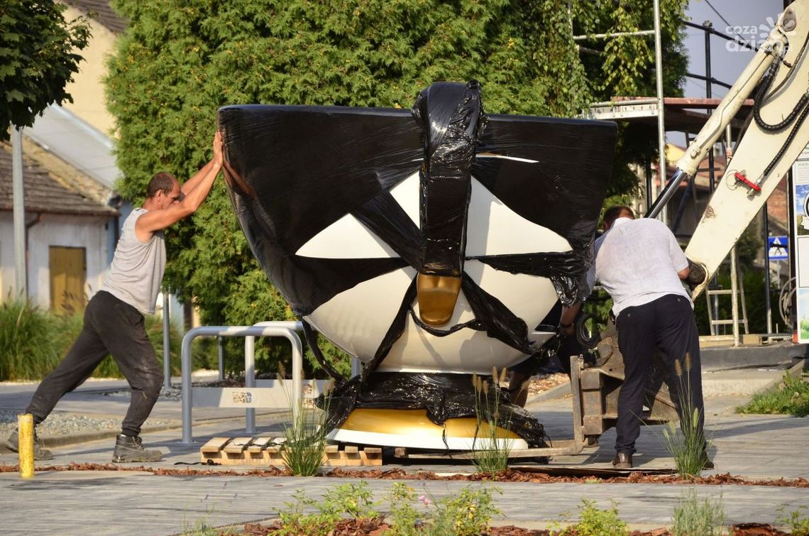 Największe filiżanki w Ćmielowie stanęły na rynku