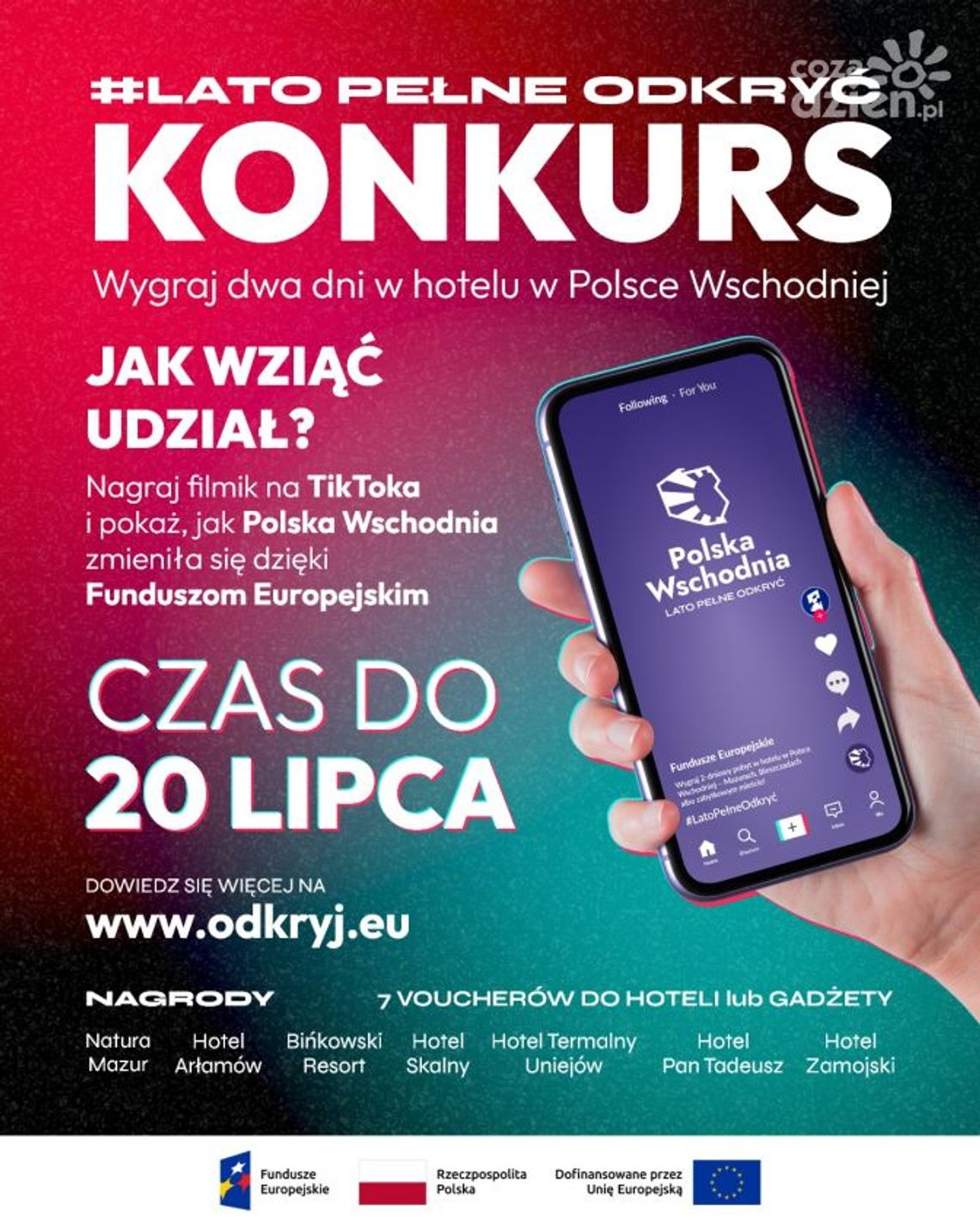 Nakręć filmik jak zmieniła się Polska Wschodnia a nagrodą może być pobyt w atrakcyjnym miejscu tego regionu 