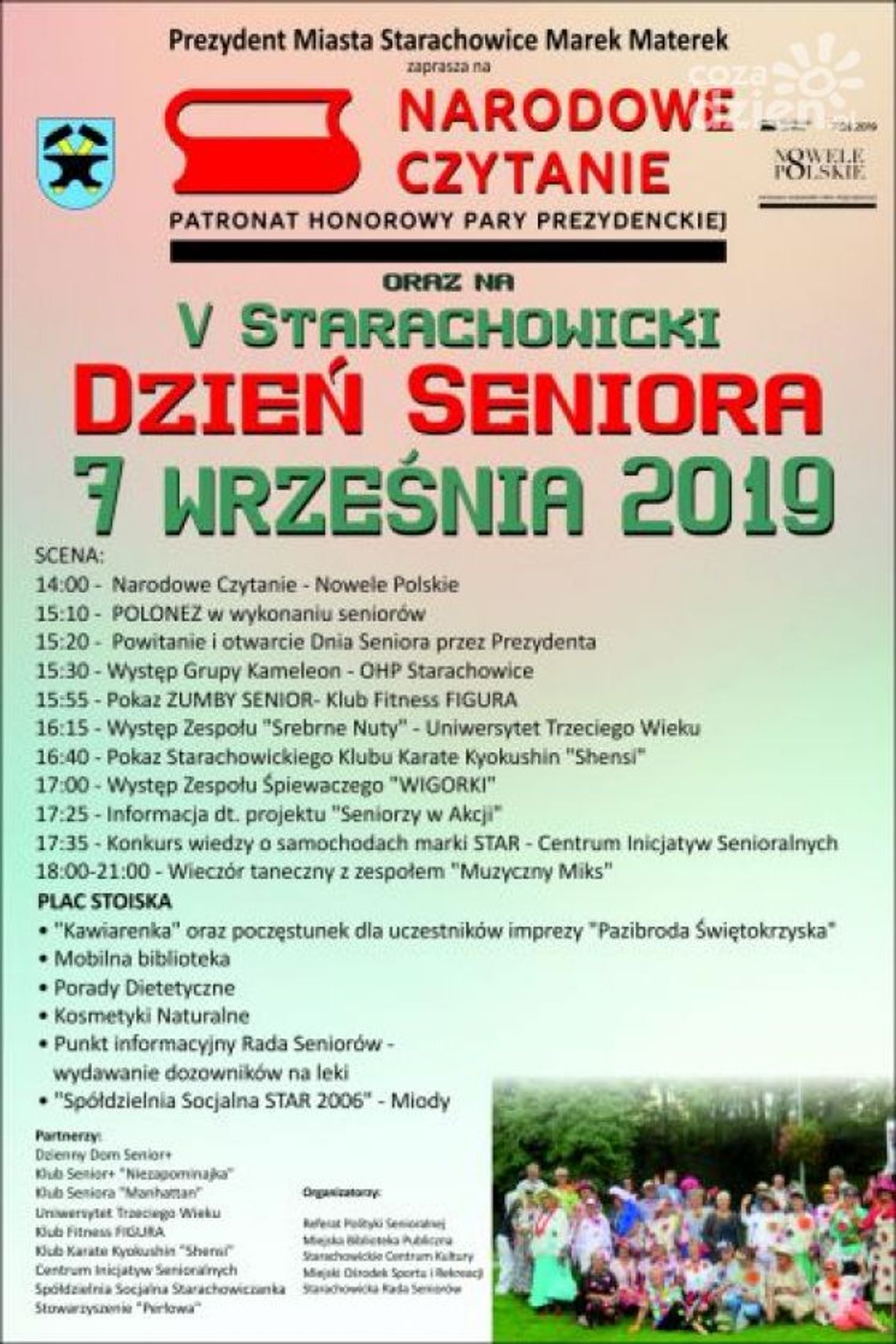 Narodowe Czytanie i V Starachowicki Dzień Seniora