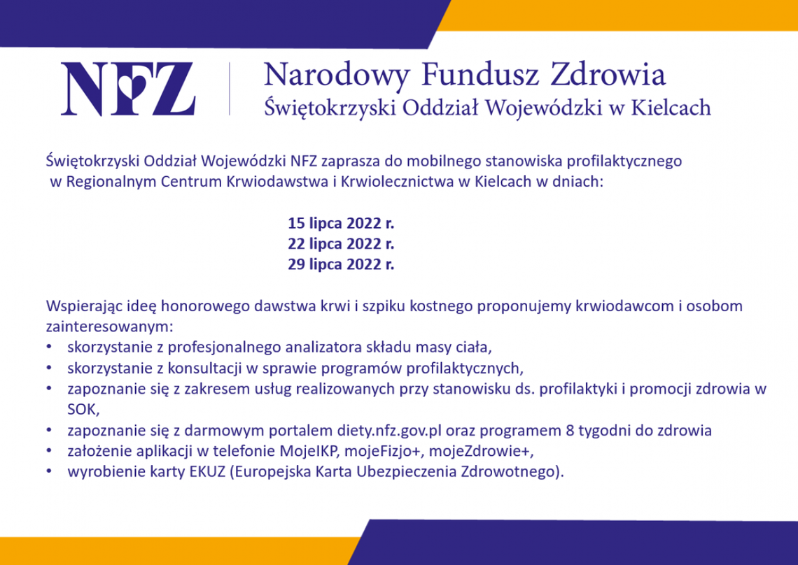 NFZ zachęca do oddawania krwi