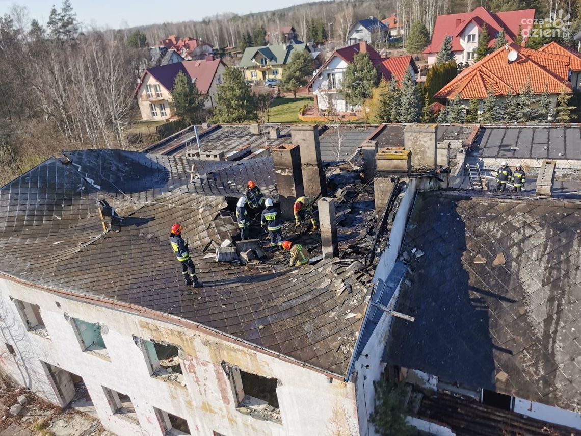 Niebezpieczny pożar pustostanu Niebezpieczny pożar pustostanu