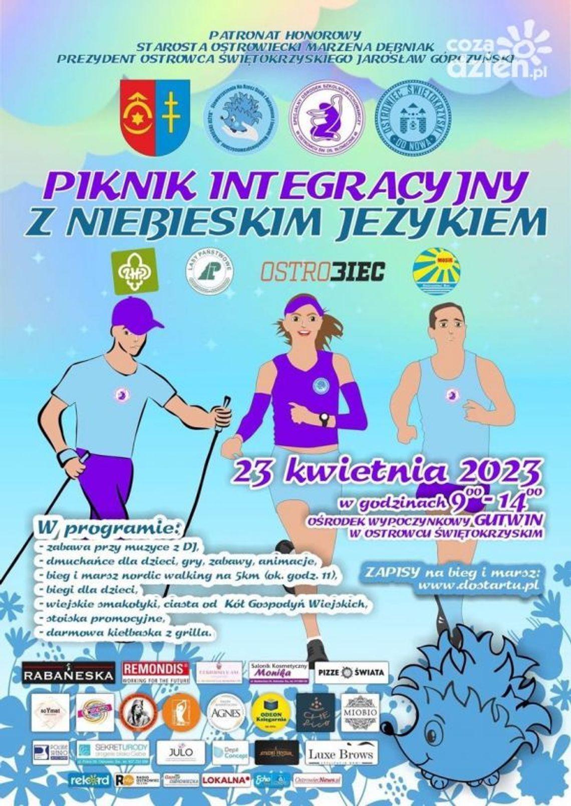 "Niebieski jeżyk" symbolem pikniku integracyjnego "Niebieski jeżyk" symbolem pikniku integracyjnego