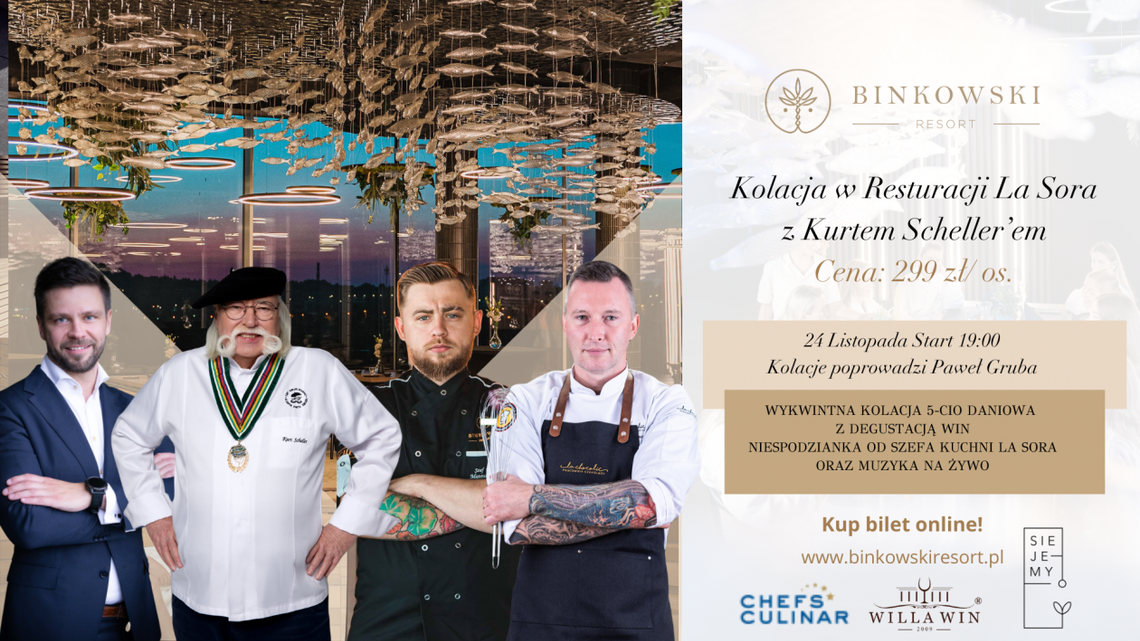 Niesamowita Kolacja Degustacyjna z Szefem Kuchni Kurtem Schellerem w Restauracji La Sora Niesamowita Kolacja Degustacyjna z Szefem Kuchni Kurtem Schellerem w Restauracji La Sora