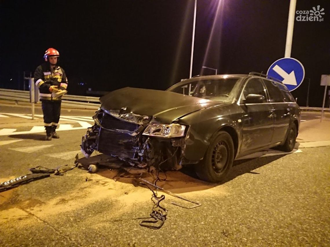 Nocna stłuczka na krajowej "dziewiątce"