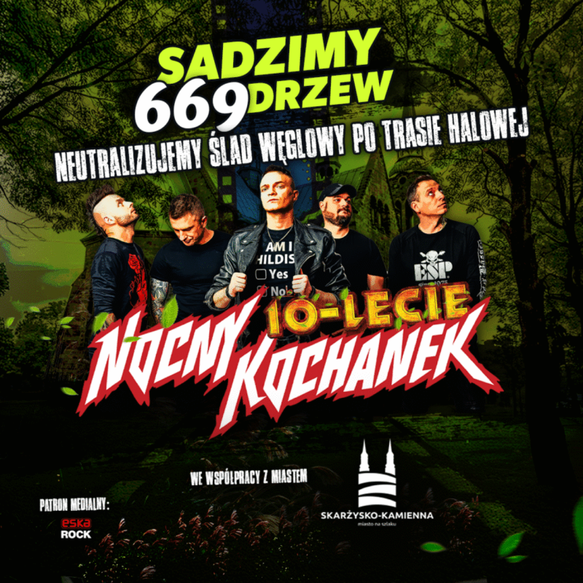 Nocny Kochanek świętuje 10-lecie i sadzi drzewa w Skarżysku-Kamiennej Nocny Kochanek świętuje 10-lecie i sadzi drzewa w Skarżysku-Kamiennej