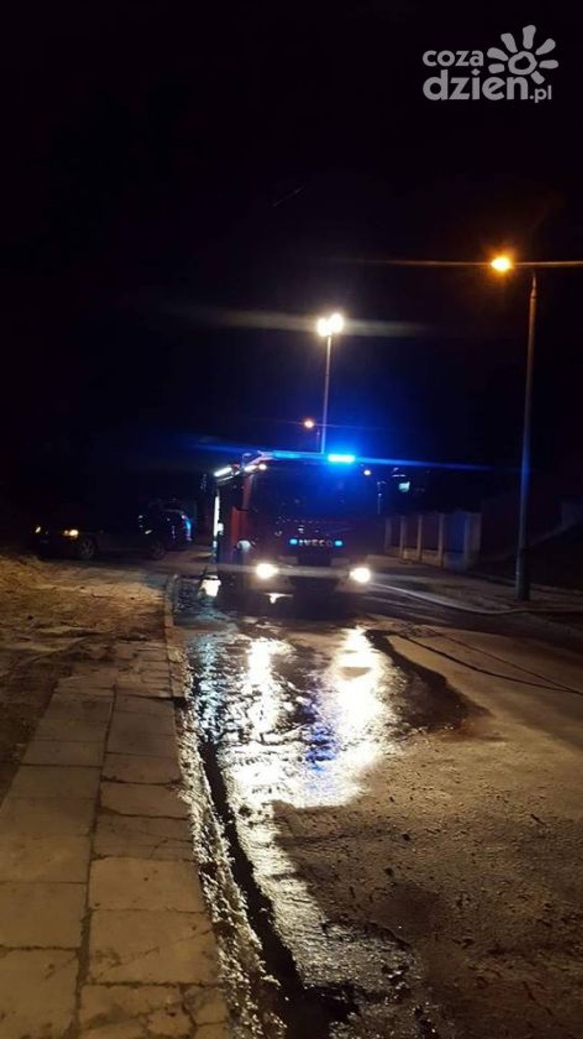 Nocny pożar w Starachowicach 