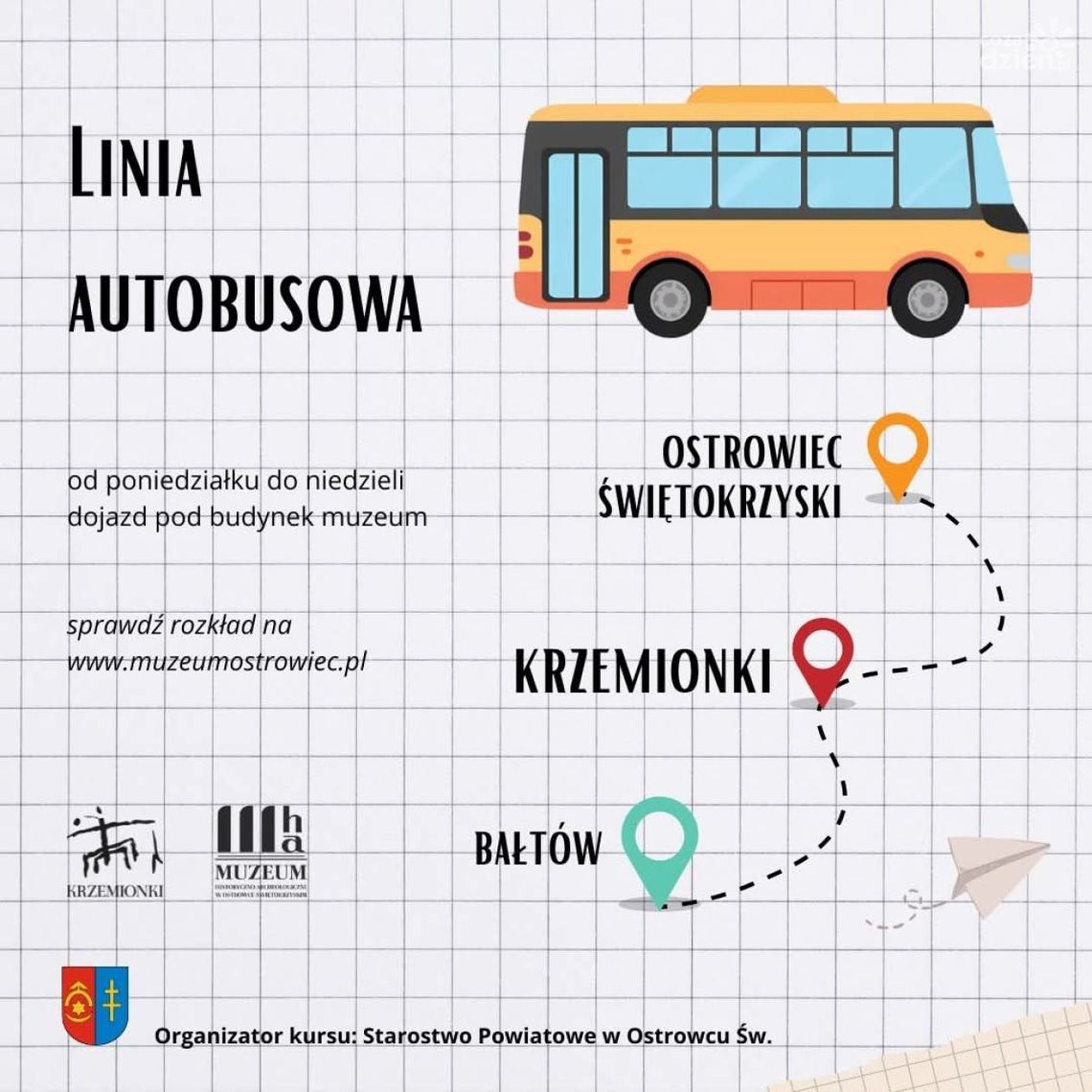 Nowa linia autobusowa połączyła Ostrowiec z Krzemionkami i Bałtowem Nowa linia autobusowa połączyła Ostrowiec z Krzemionkami i Bałtowem