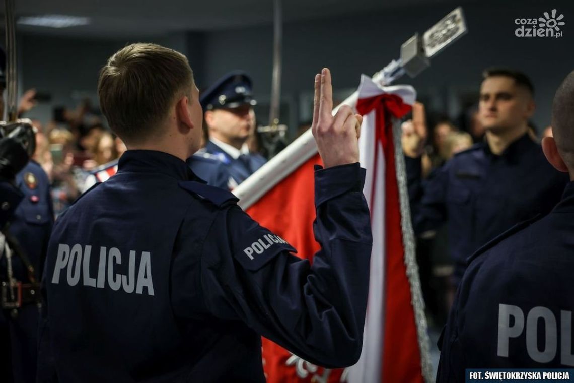 Nowi policjanci w garnizonie świętokrzyskim