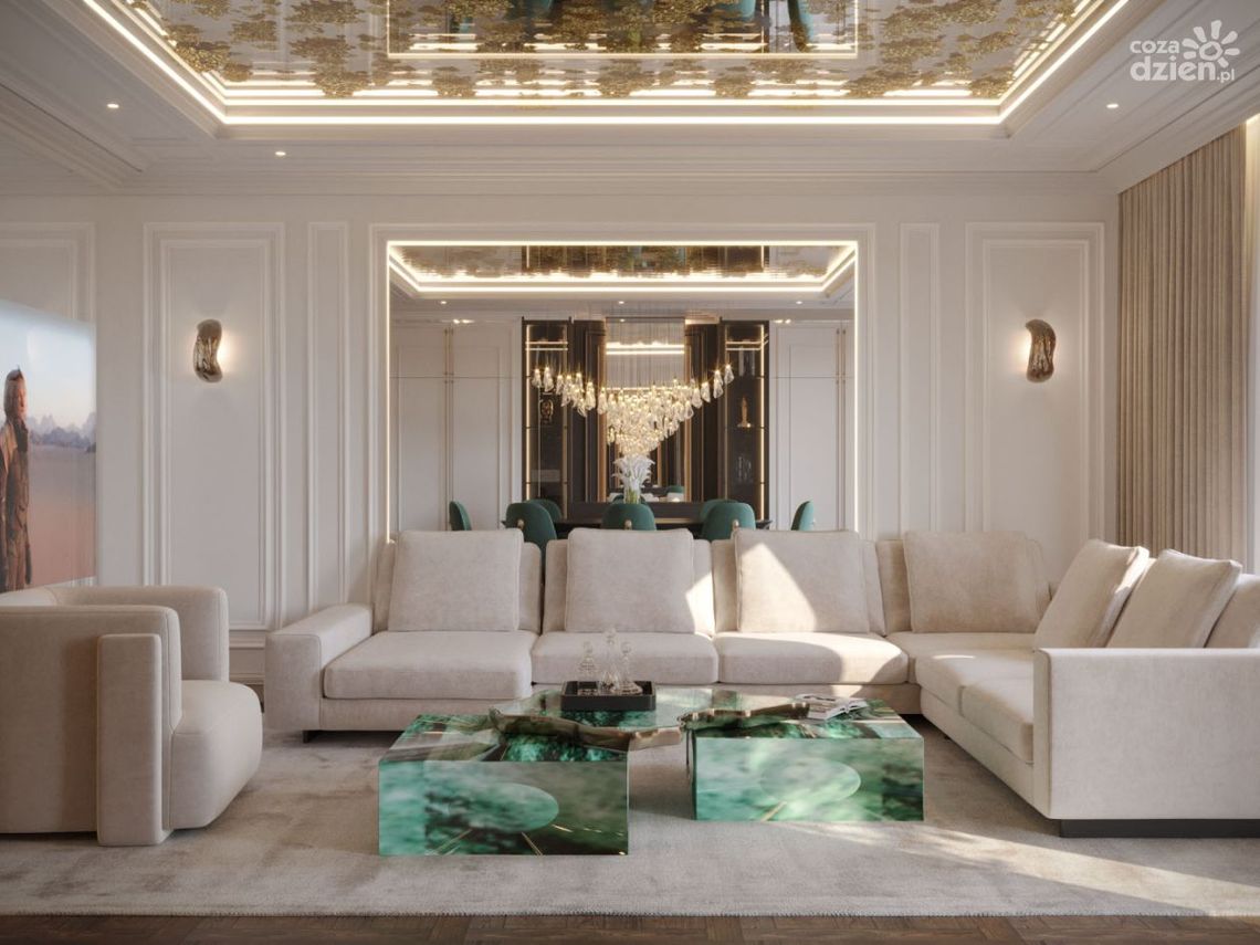 Nowoczesny sufit w salonie – 10 inspirujących pomysłów na aranżację i trendy 2025 Nowoczesny sufit w salonie – 10 inspirujących pomysłów na aranżację i trendy 2025