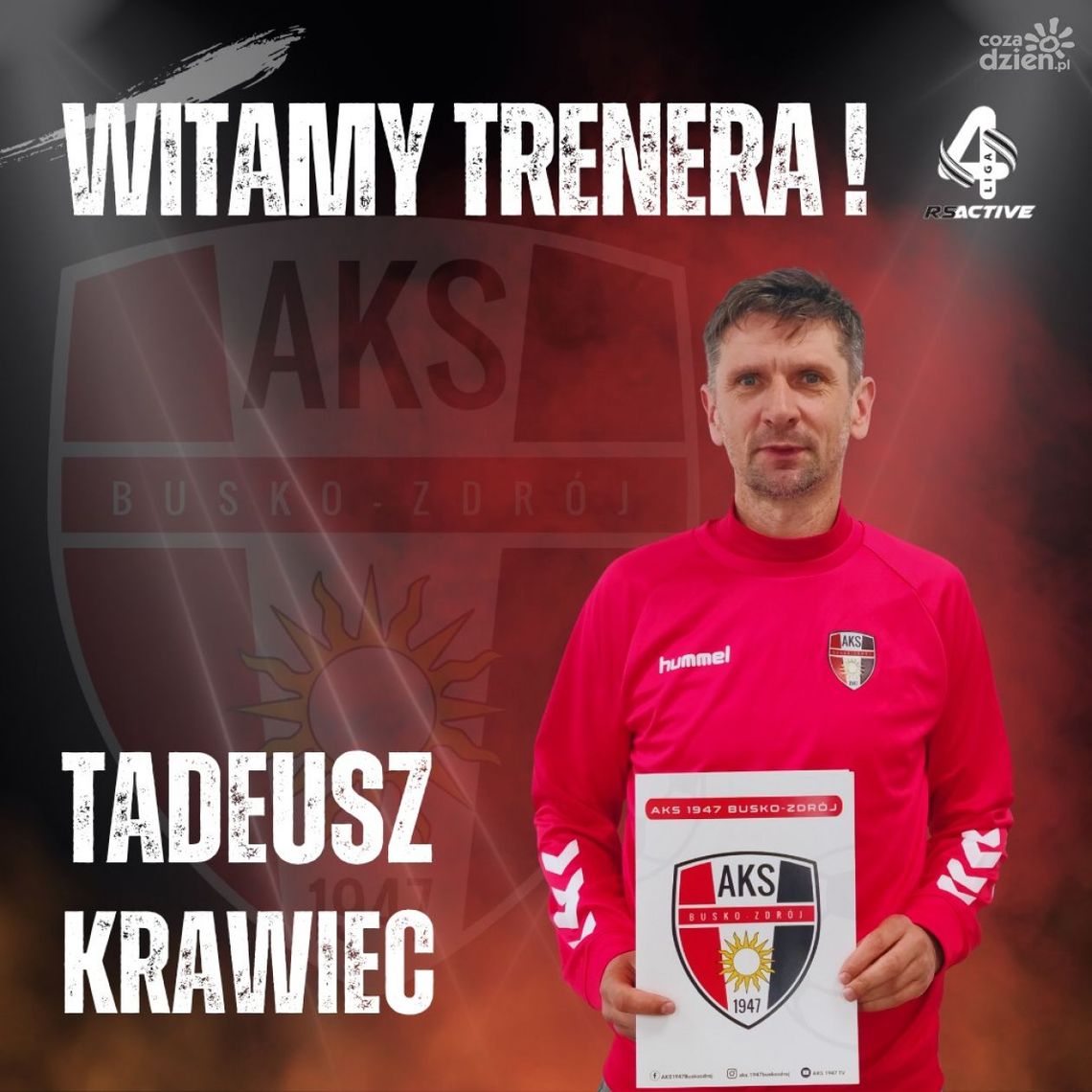 Nowy trener w buskim AKS-ie Nowy trener w buskim AKS-ie