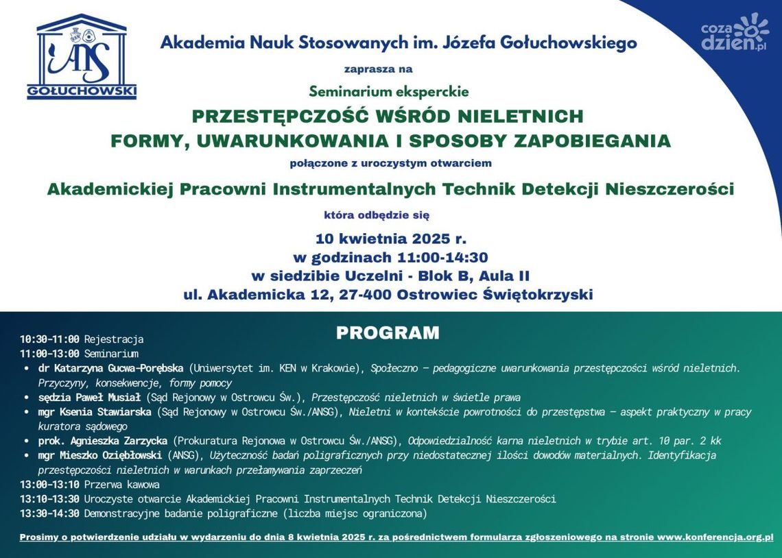 O przestępczości wśród nieletnich w ostrowieckiej uczelni O przestępczości wśród nieletnich w ostrowieckiej uczelni